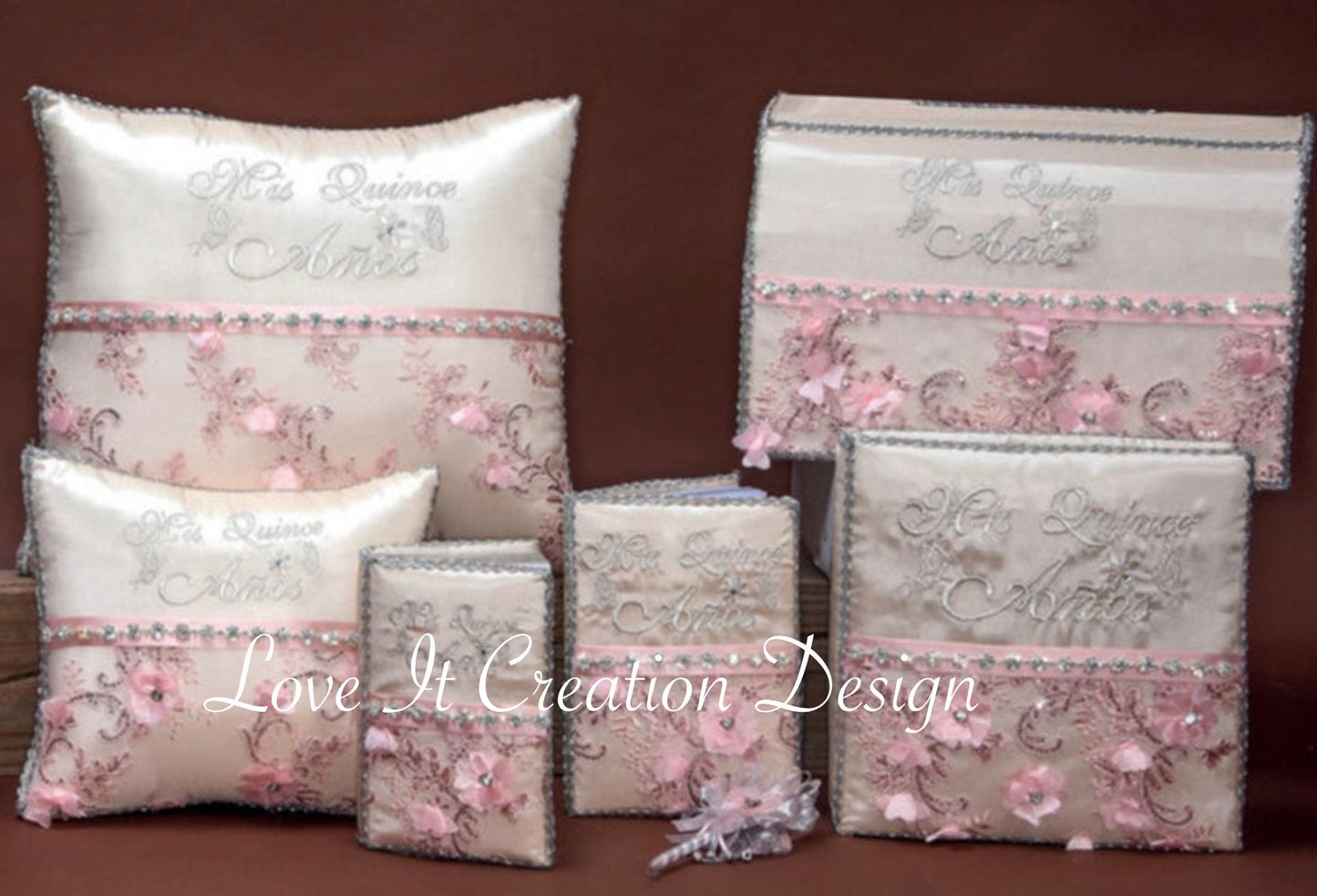 Set de Cojines para Quinceanera/Custom made Pillow Set/ Set de Cojines para Quinceanera Custom Sweet Sixteen Set Quinceanera Pillow Set283