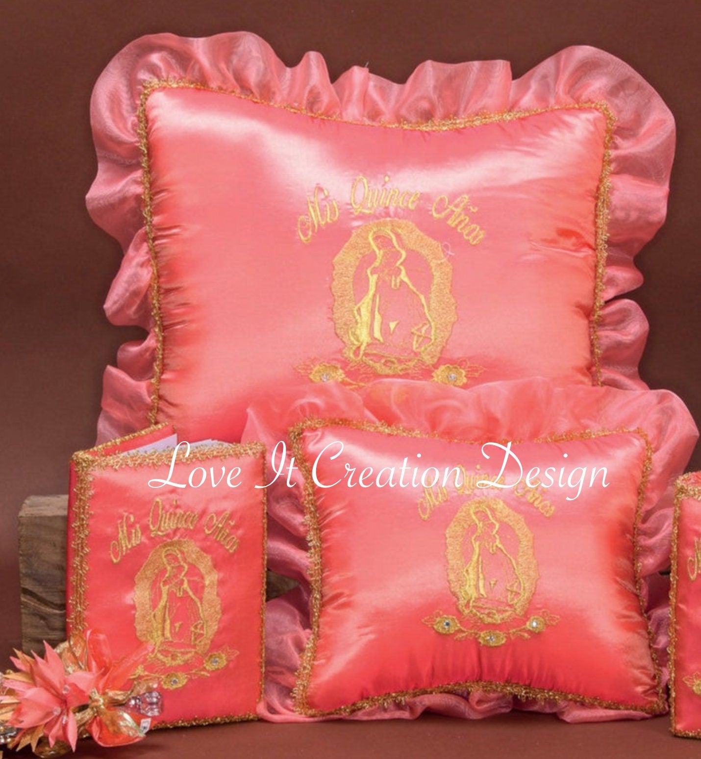 Set de Cojines para Quinceanera/Custom made Pillow Set/ Set de Cojines para Quinceanera Custom Sweet Sixteen Set Quinceanera Pillow Set203