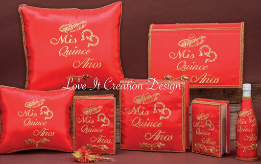 Set de Cojines para Quinceanera/Custom made Pillow Set/ Set de Cojines para Quinceanera Custom Sweet Sixteen Set Quinceanera Pillow Set208