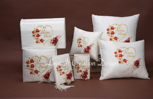 Custom Made Wedding Pillow Set/Personalizado Set de Cojines para Boda/Cojines para Boda, Pillow Set, Cojines de Boda272