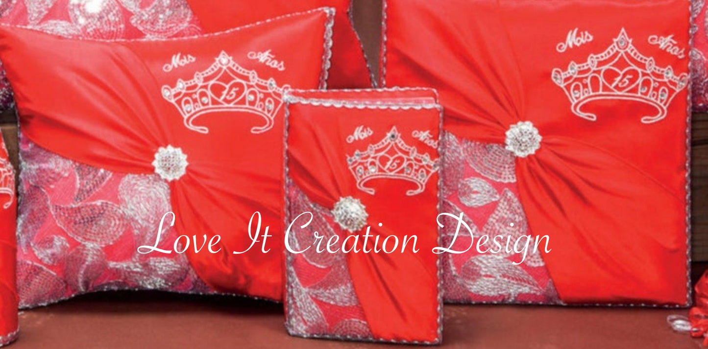 Set de Cojines para Quinceanera/Custom made Pillow Set/ Set de Cojines para Quinceanera Custom Sweet Sixteen Set Quinceanera Pillow Set273