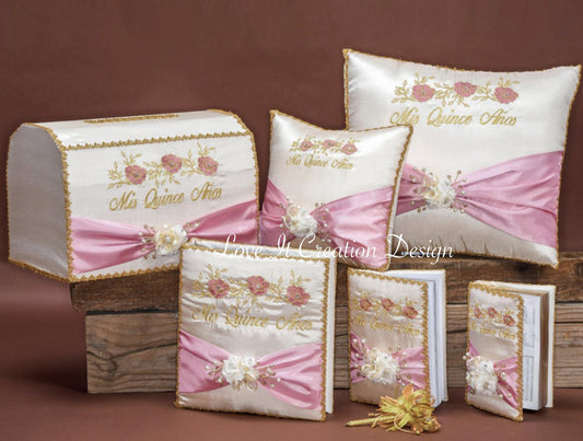 Set de Cojines para Quinceanera/Custom made Pillow Set/ Set de Cojines para Quinceanera Custom Sweet Sixteen Set Quinceanera Pillow Set37