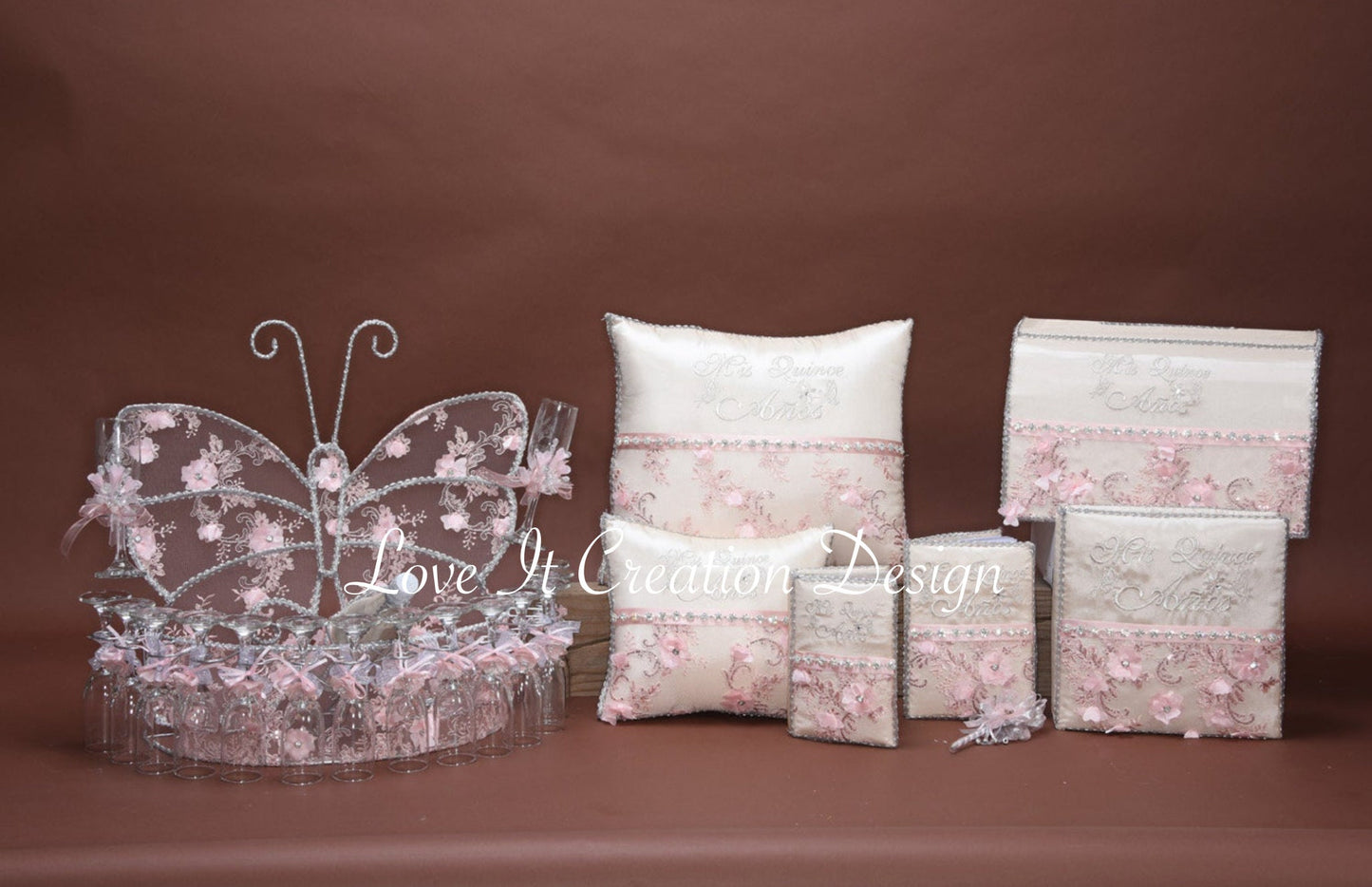 Set de Cojines para Quinceanera/Custom made Pillow Set/ Set de Cojines para Quinceanera Custom Sweet Sixteen Set Quinceanera Pillow Set283