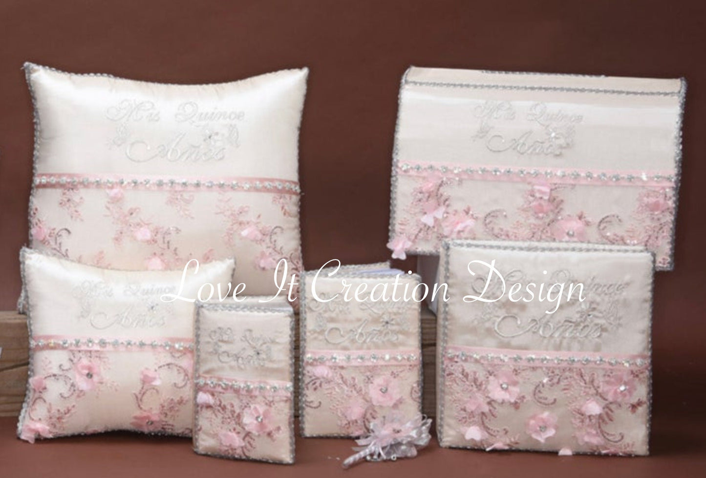 Set de Cojines para Quinceanera/Custom made Pillow Set/ Set de Cojines para Quinceanera Custom Sweet Sixteen Set Quinceanera Pillow Set283