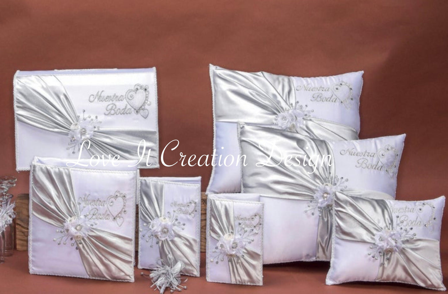 Custom Made Wedding Pillow Set/Personalizado Set de Cojines para Boda/Cojines para Boda, Pillow Set, Cojines de Boda149