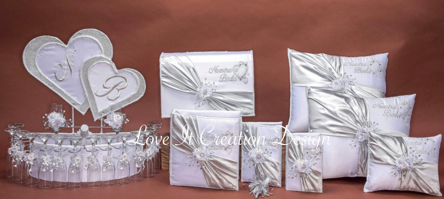 Custom Made Wedding Pillow Set/Personalizado Set de Cojines para Boda/Cojines para Boda, Pillow Set, Cojines de Boda149