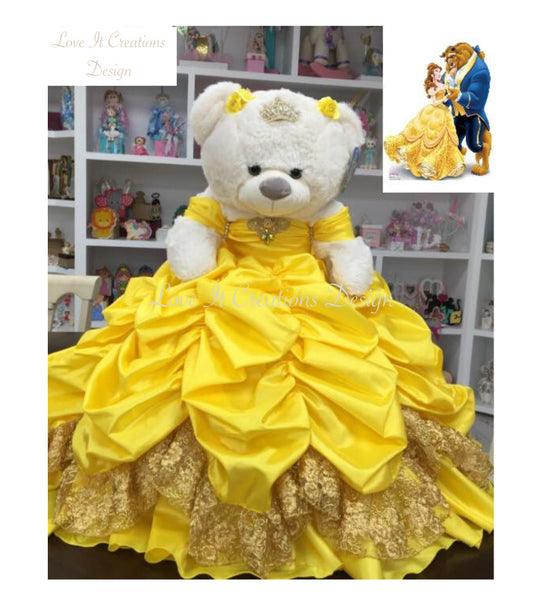 Personalized Quinceanera Teddy Bear Dress, Custom made Teddy Bear Dress, Includes Custom made Dress and Bear71