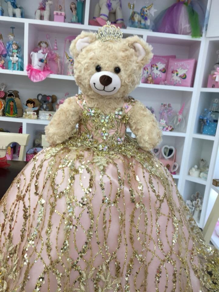 Personalized Quinceanera Teddy Bear Dress, Custom made Teddy Bear Dress, Includes Custom made Dress and Bear180