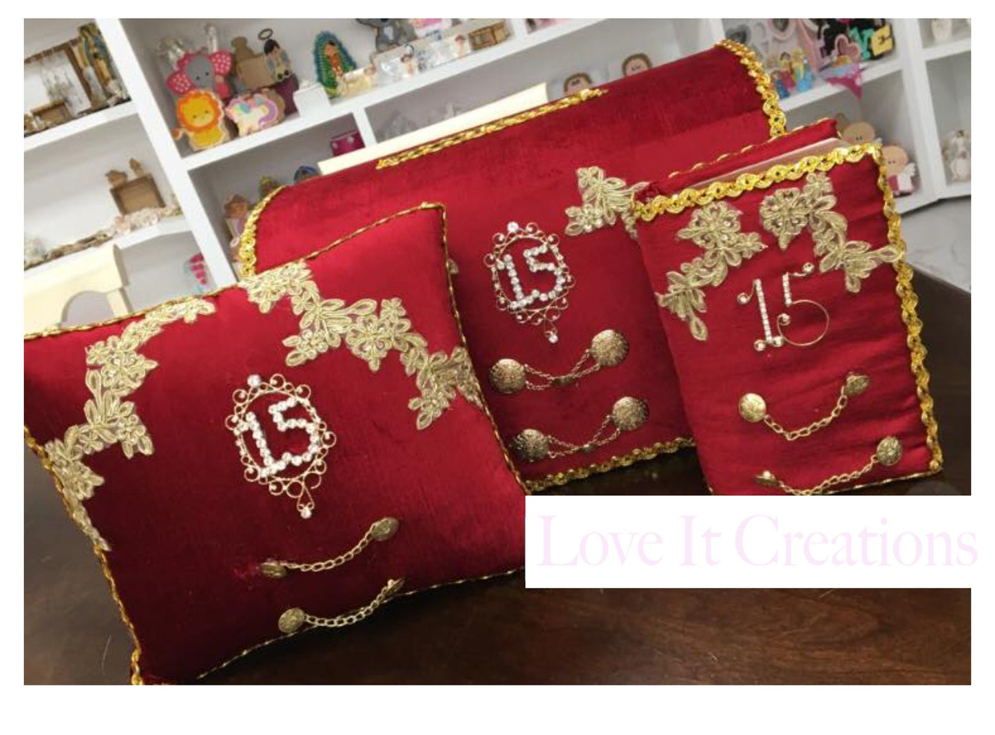 Set de Cojines para Quinceanera/Custom made Pillow Set/ Set de Cojines para Quinceanera Custom Sweet Sixteen Set Quinceanera Pillow Set161