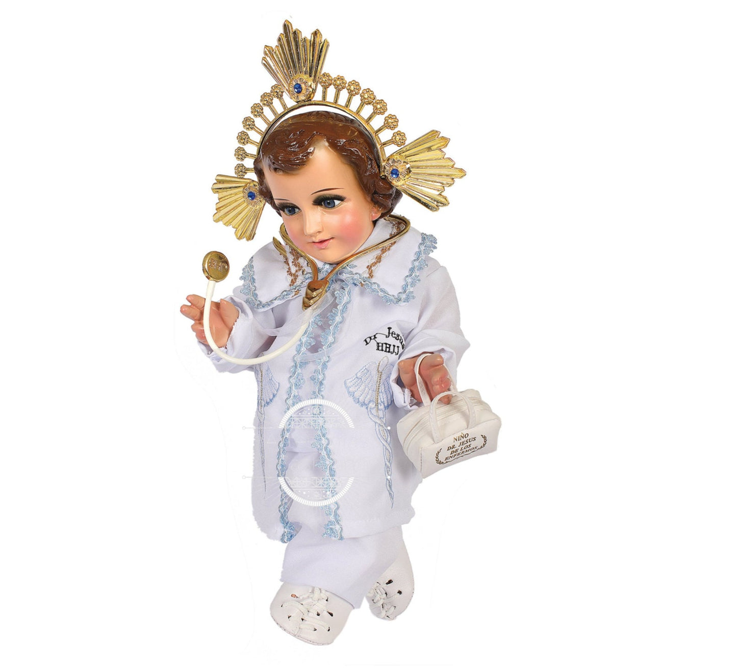 Trajecito de Nino Doctor para Niño Dios con accesorios Incluidos/Baby Jesus Outfit87