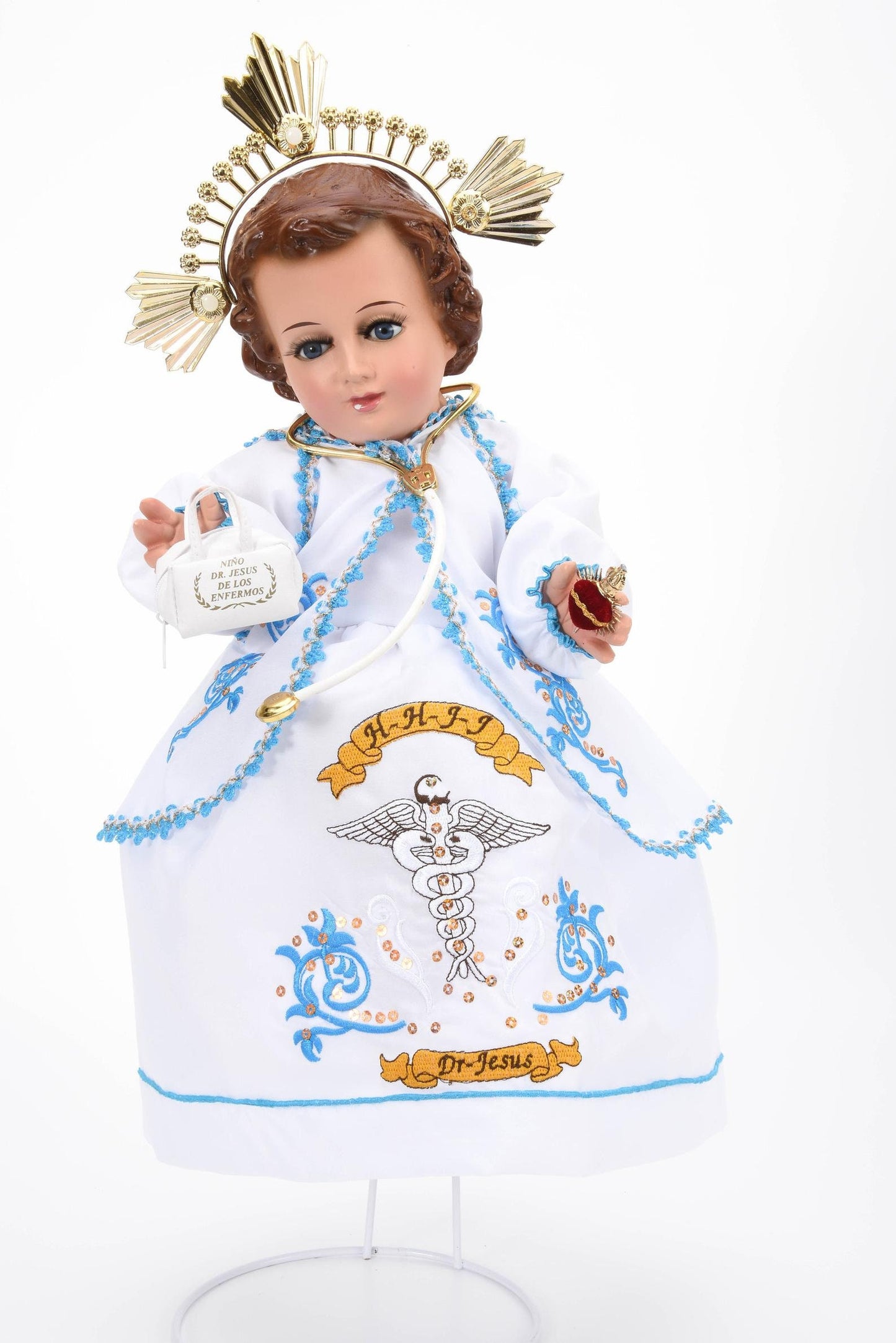 Trajecito de Nino Doctor para Niño Dios con accesorios Incluidos/Baby Jesus Outfit18