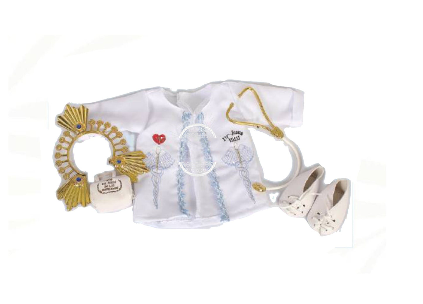 Trajecito de Nino Doctor para Niño Dios con accesorios Incluidos/Baby Jesus Outfit87