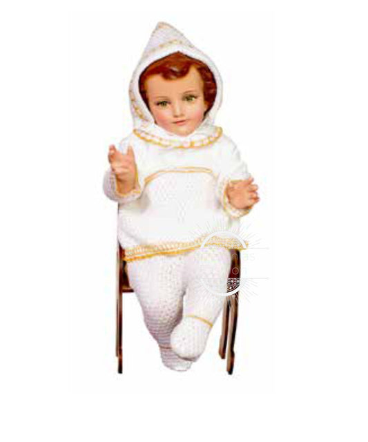 Trajecito para Nino Dios Traje Bebe Oro Bordado a Mano/Tejido para Niño Dios con accesorios Incluidos/Baby Jesus Outfit43