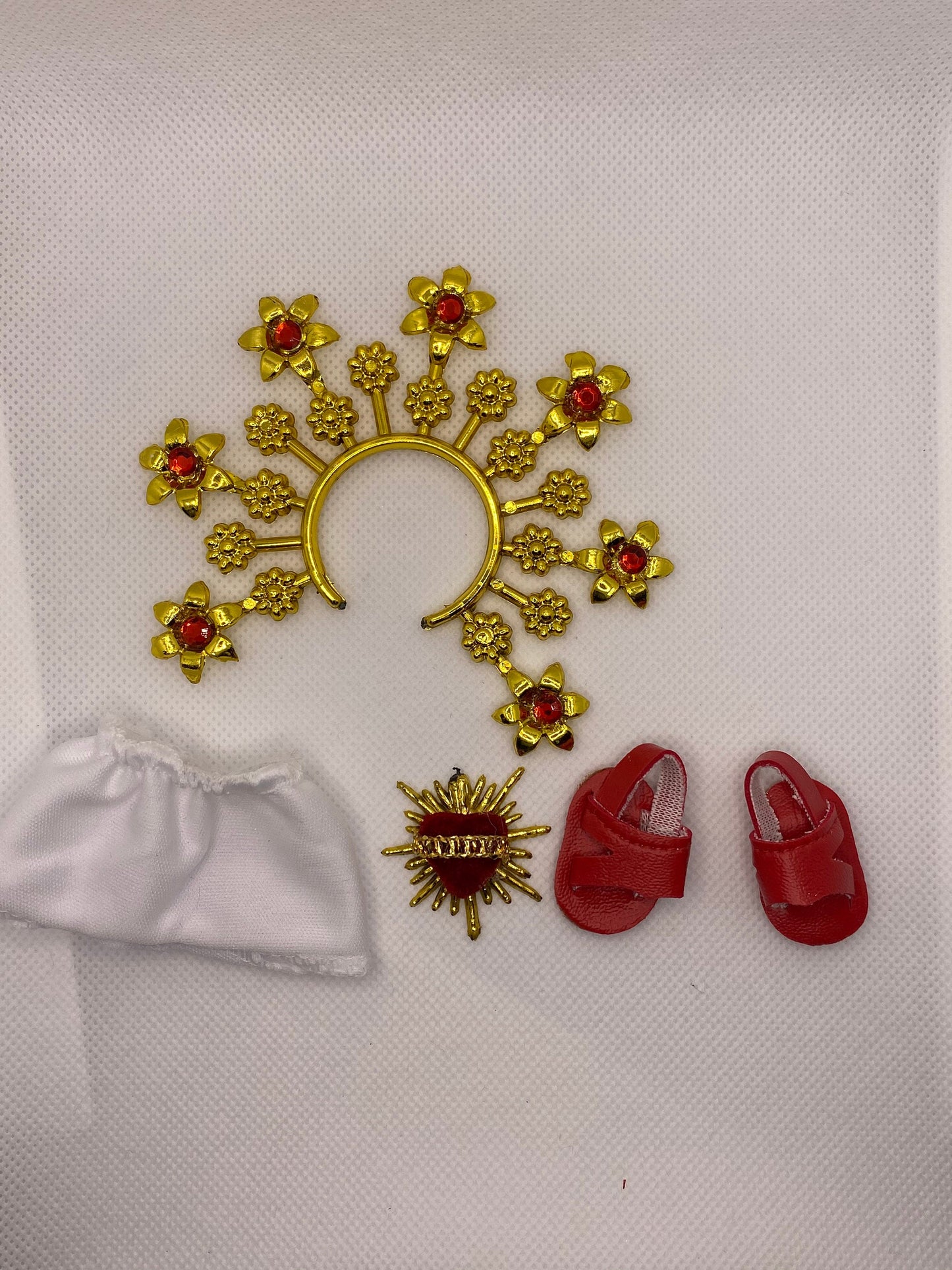 Trajecito de Sagrado Corazon Niño Dios con accesorios Incluidos/Baby Jesus Outfit183