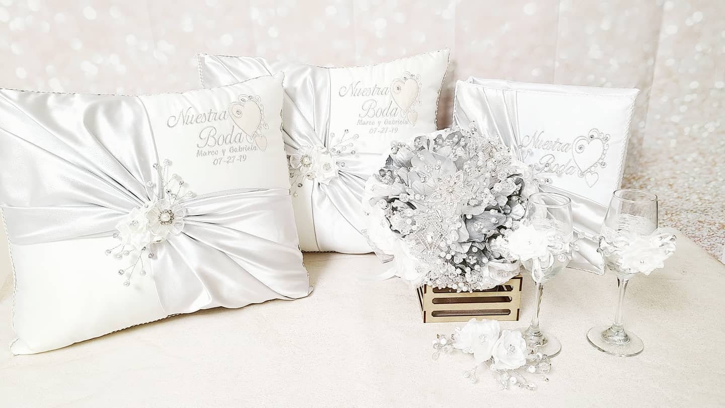 Custom Made Wedding Pillow Set/Personalizado Set de Cojines para Boda/Cojines para Boda, Pillow Set, Cojines de Boda17