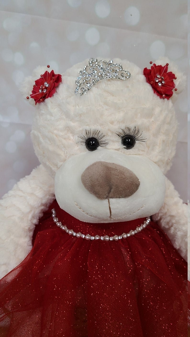 Personalized Quinceanera Teddy Bear Dress, Custom made Teddy Bear Dress, Includes Custom made Dress and Bear312