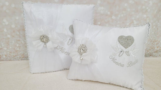 Custom Made Wedding Pillow Set/Personalizado Set de Cojines para Boda/Cojines para Boda, Pillow Set, Cojines de Boda454