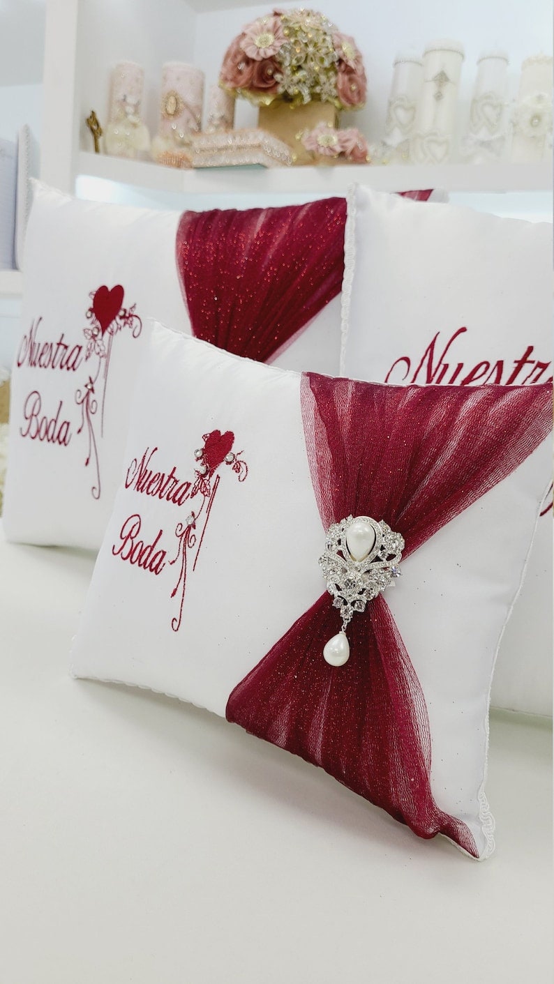 Custom Made Wedding Pillow Set/Personalizado Set de Cojines para Boda/Cojines para Boda, Pillow Set, Cojines de Boda107