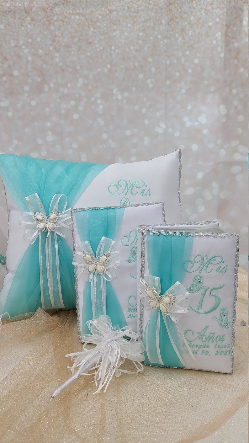 Set de Cojines para Quinceanera/Custom made Pillow Set/ Set de Cojines para Quinceanera Custom Sweet Sixteen Set Quinceanera Pillow Set77