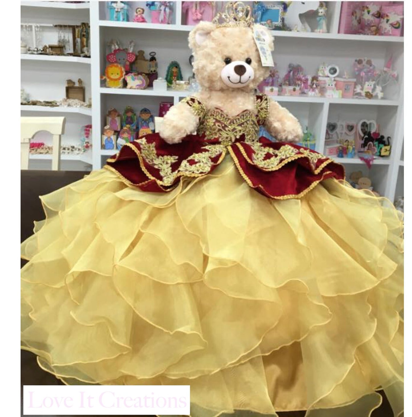 Personalized Quinceanera Teddy Bear Dress, Custom made Teddy Bear Dress, Includes Custom made Dress and Bear150