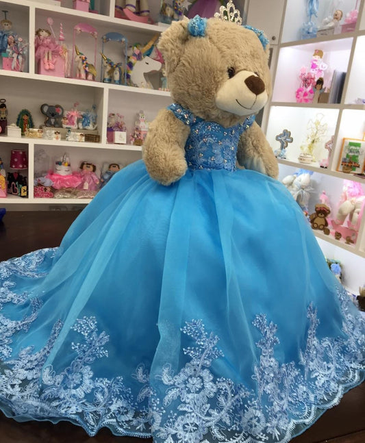 Personalized Quinceanera Teddy Bear Dress, Custom made Teddy Bear Dress, Includes Custom made Dress and Bear508