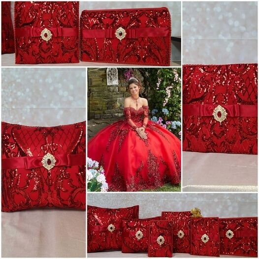 Set de Cojines para Quinceanera/Custom made Pillow Set/ Set de Cojines para Quinceanera Custom Sweet Sixteen Set Quinceanera Pillow Set153