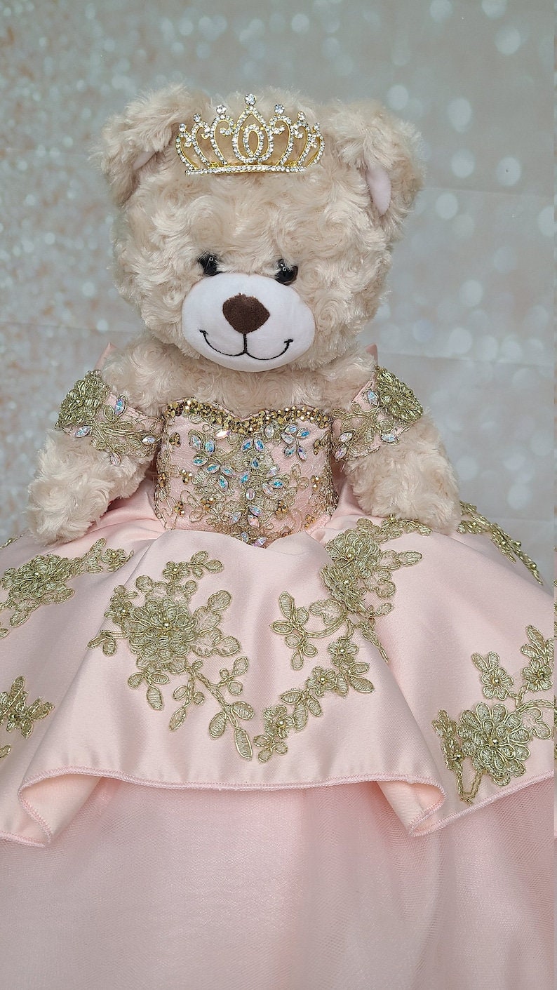 Personalized Quinceanera Teddy Bear Dress, Custom made Teddy Bear Dress, Includes Custom made Dress and Bear288