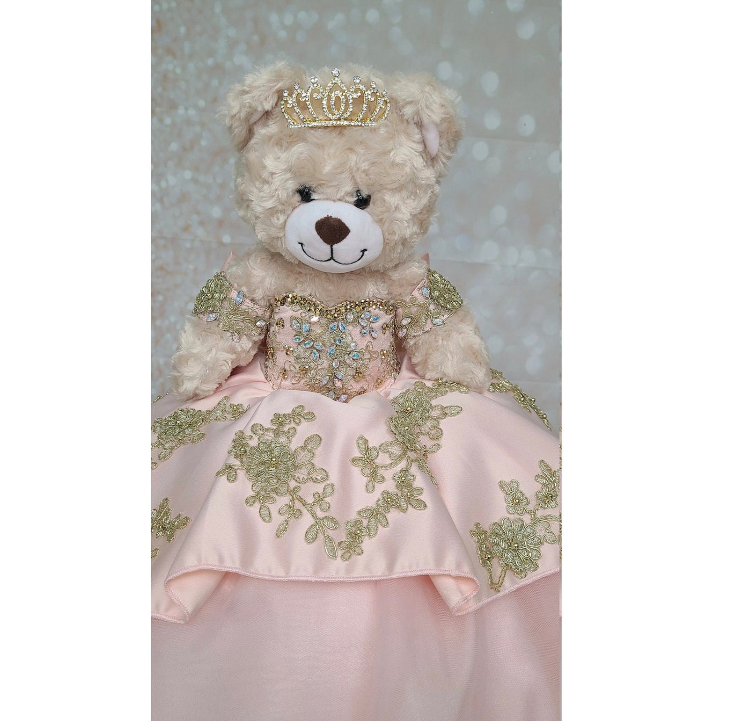 Personalized Quinceanera Teddy Bear Dress, Custom made Teddy Bear Dress, Includes Custom made Dress and Bear288