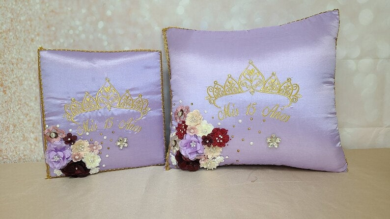 Set de Cojines para Quinceanera/Custom made Pillow Set/ Set de Cojines para Quinceanera Custom Sweet Sixteen Set Quinceanera Pillow Set45