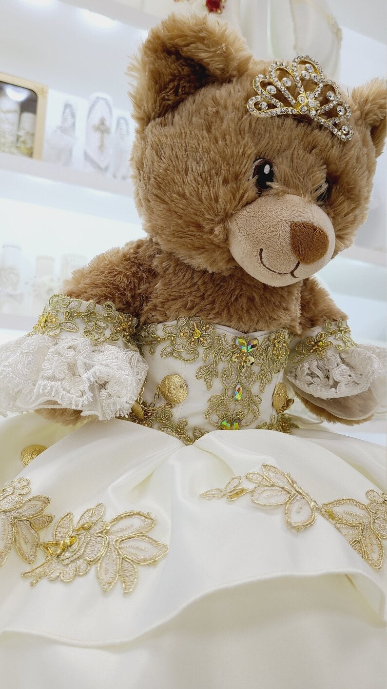 Personalized Quinceanera Teddy Bear Dress, Custom made Teddy Bear Dress, Includes Custom made Dress and Bear127