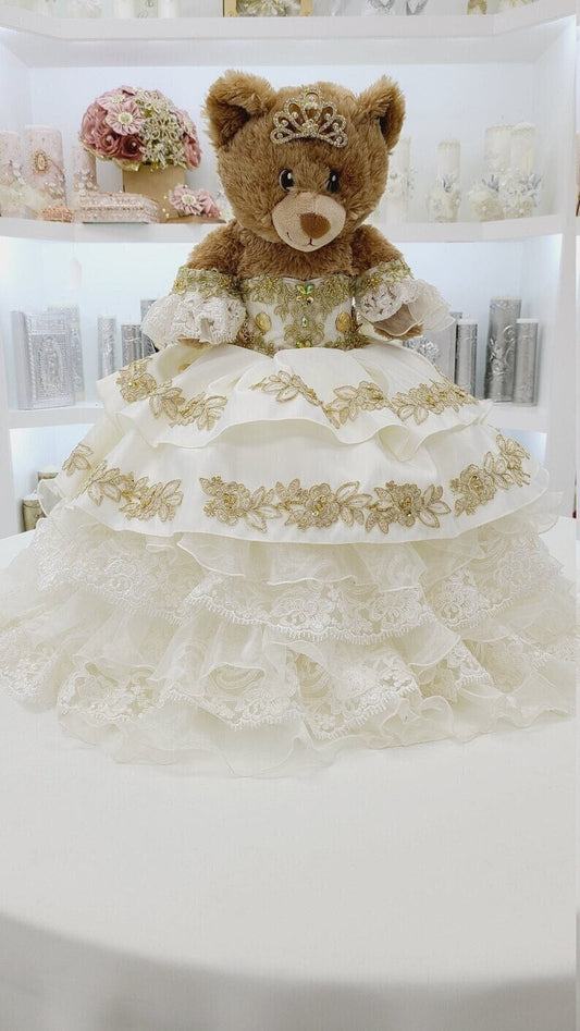 Personalized Quinceanera Teddy Bear Dress, Custom made Teddy Bear Dress, Includes Custom made Dress and Bear127