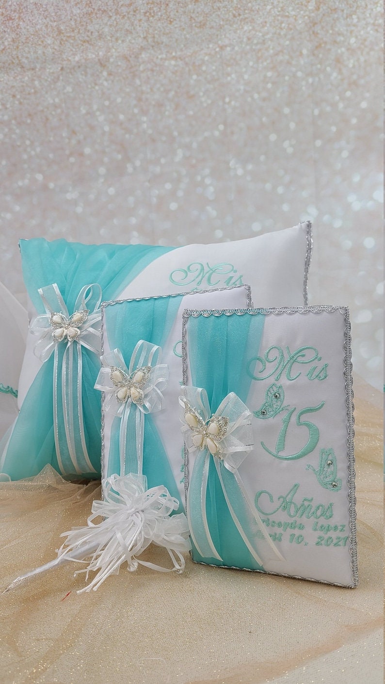 Set de Cojines para Quinceanera/Custom made Pillow Set/ Set de Cojines para Quinceanera Custom Sweet Sixteen Set Quinceanera Pillow Set77