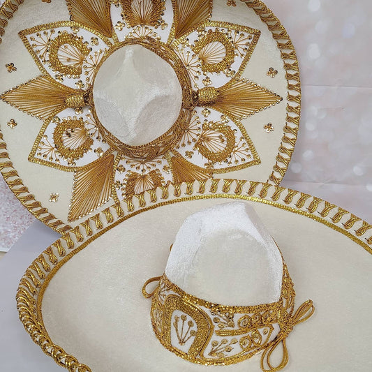 Sombrero de Charro, Sombrero Charro para adulto, Charro hat, Charro accesories, Charros, Sombrero, Flower Charro Hat104