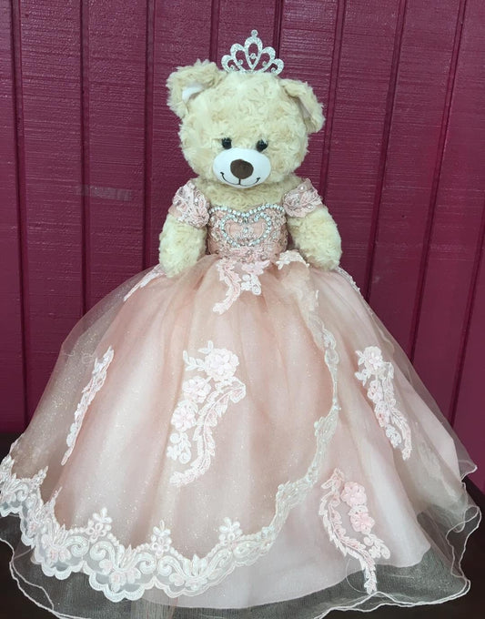 Personalized Quinceanera Teddy Bear Dress, Custom made Teddy Bear Dress, Includes Custom made Dress and Bear265