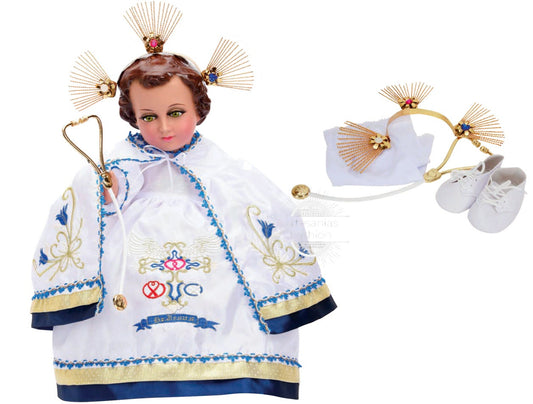 Trajecito de Rey de la Salud para Niño Dios con accesorios Incluidos/Baby Jesus Outfit/ Ropon de Nino Dios/Traje para Nino Dios14