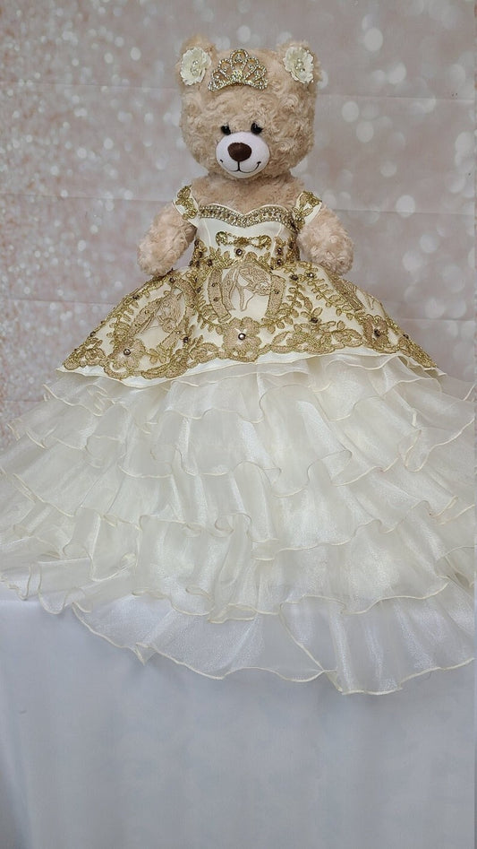 Personalized Quinceanera Teddy Bear Dress, Custom made Teddy Bear Dress, Includes Custom made Dress and Bear465