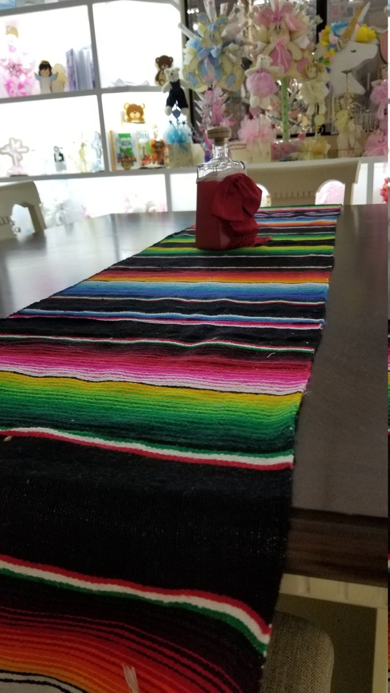 Sarape Table Covers, Sarape Mexicano, Corredor de mesa sarape Camino de Mesa Table runner tablecloth mexican table cloth136