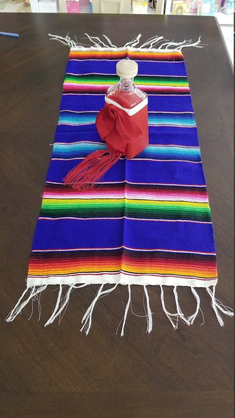Sarape Table Covers, Sarape Mexicano, Corredor de mesa sarape Camino de Mesa Table runner tablecloth mexican table cloth136