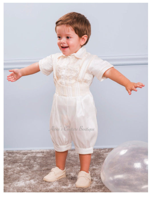 Peace Boy's Baptism/Christening Gown, Romper/Traje de Bautizo para Nino102