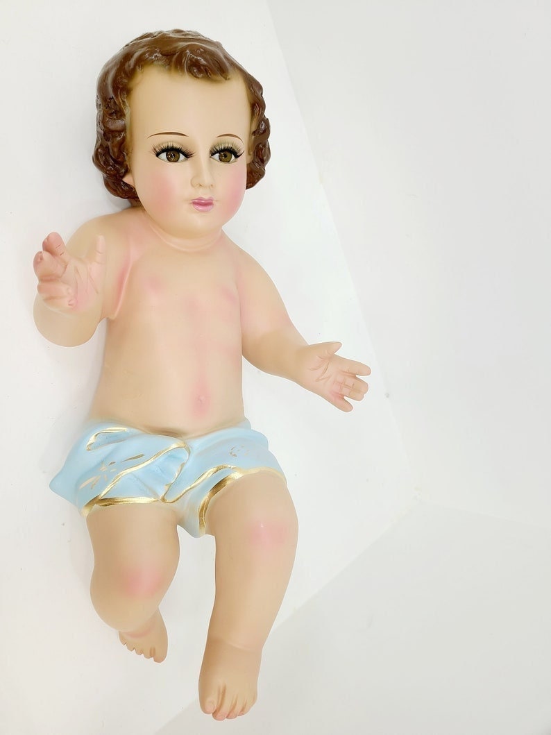 Nino Dios de Yeso/Baby Jesus Statue/Baby Jesus Figurine, Baby Jesus Doll, Nino Dios de Yeso Niño dios de yeso Vestido nino dios65