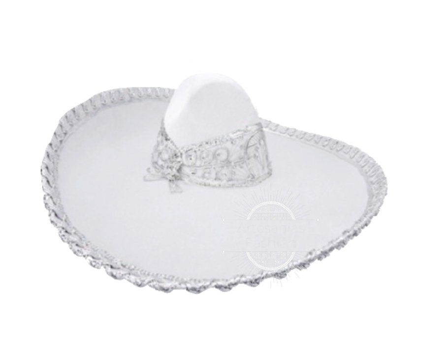 Sombrero de Charro, Sombrero Charro para adulto, Charro hat, Charro accesories, Charros, Sombrero, Flower Charro Hat144