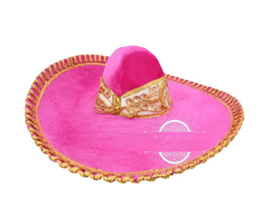 Sombrero de Charro, Sombrero Charro para adulto, Charro hat, Charro accesories, Charros, Sombrero, Flower Charro Hat144