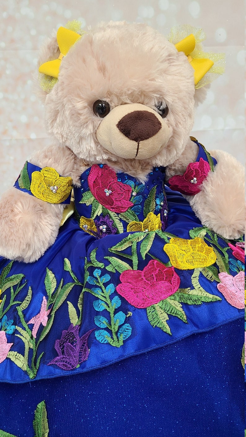Personalized Quinceanera Teddy Bear Dress, Custom made Teddy Bear Dress, Includes Custom made Dress and Bear499