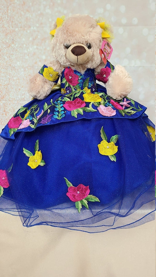 Personalized Quinceanera Teddy Bear Dress, Custom made Teddy Bear Dress, Includes Custom made Dress and Bear499