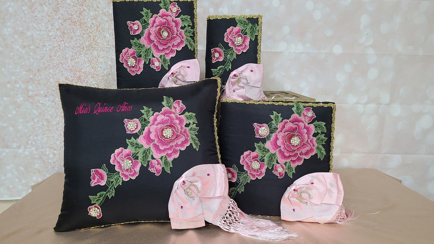 Set de Cojines para Quinceanera/Custom made Pillow Set/ Set de Cojines para Quinceanera Custom Sweet Sixteen Set Quinceanera Pillow Set491