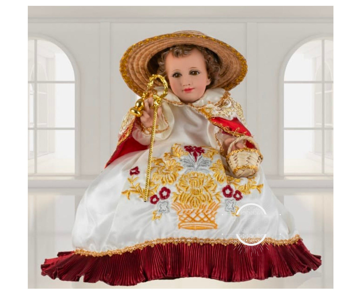 Trajecito de Nino de Atocha para Niño Dios con accesorios Incluidos/Baby Jesus Outfit16