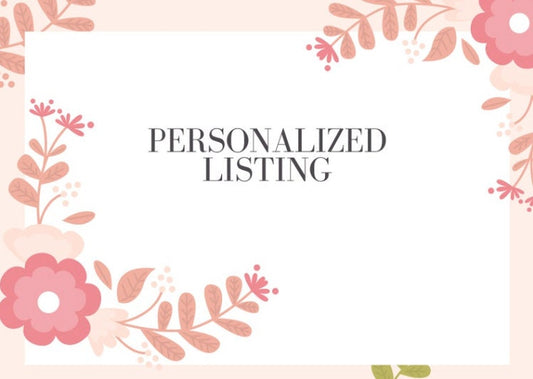 Custom listing for Fátima 58