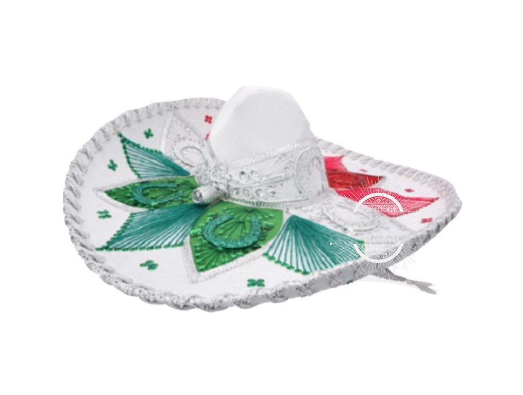 Sombrero de Charro, Sombrero Charro para adulto, Charro hat, Charro accesories, Charros, Sombrero, Flower Charro Hat207