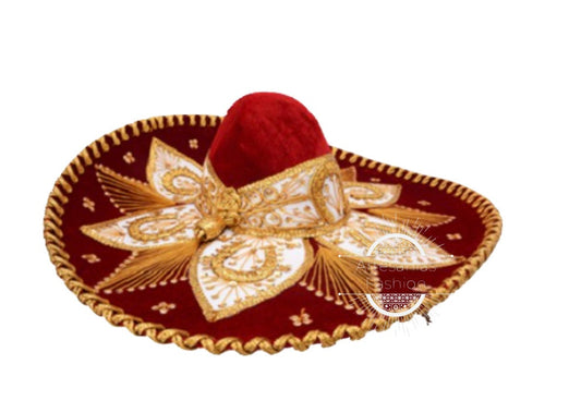 Sombrero de Charro, Sombrero Charro para adulto, Charro hat, Charro accesories, Charros, Sombrero, Flower Charro Hat187