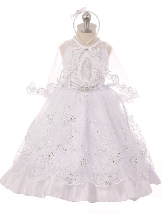 Christening Dress, Girls Complete Baptism Outfit Lace Baptism Dress, Lace Baby Girls Dress, Girls Lace Baptism Dresses127